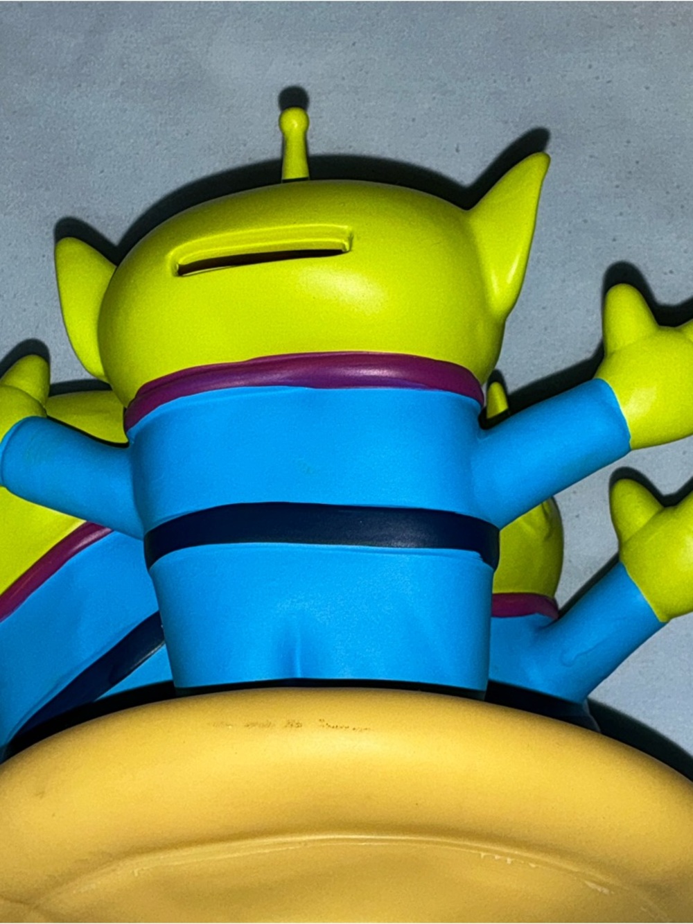 The Claw Green Alien Toy Coin Bank Blue Outfit Standing - Picture 9 of 16